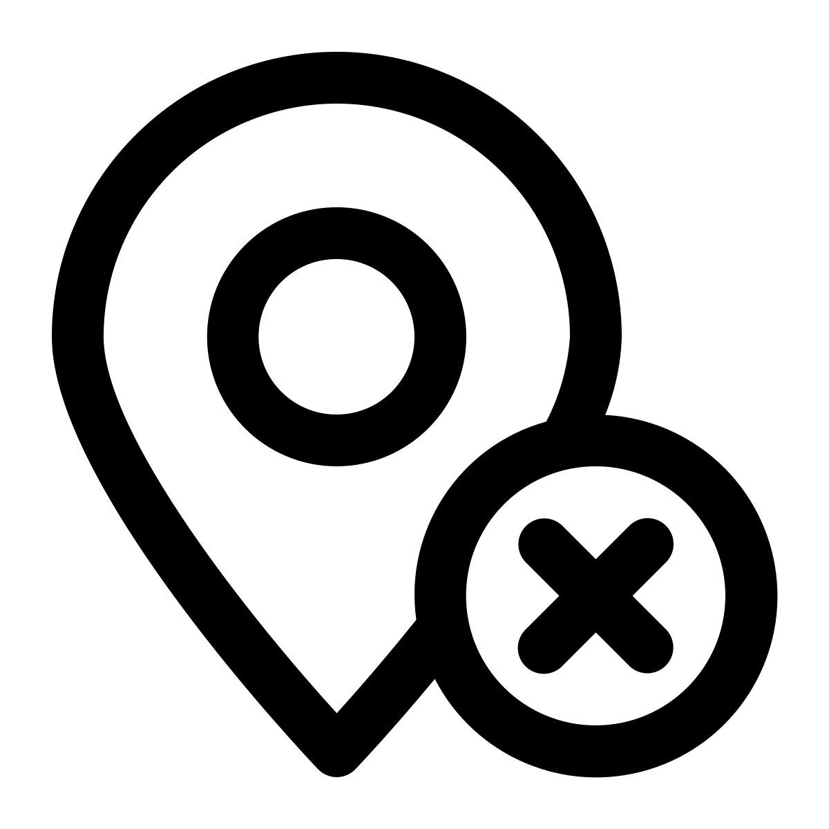 remover localização icon