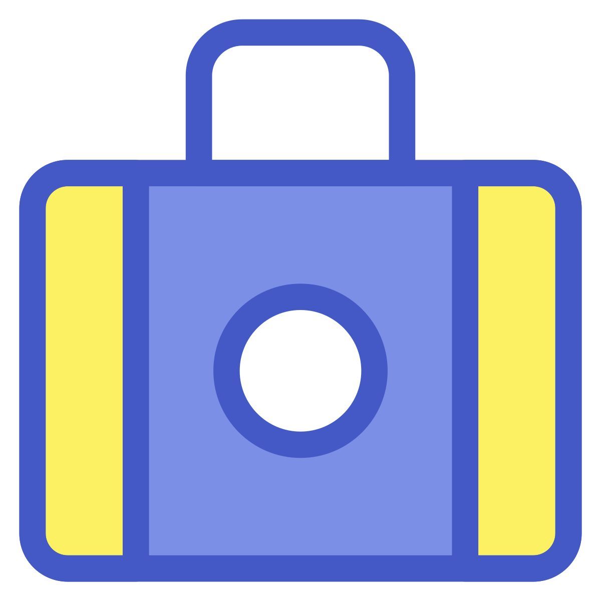 vista frontal del bolso icon