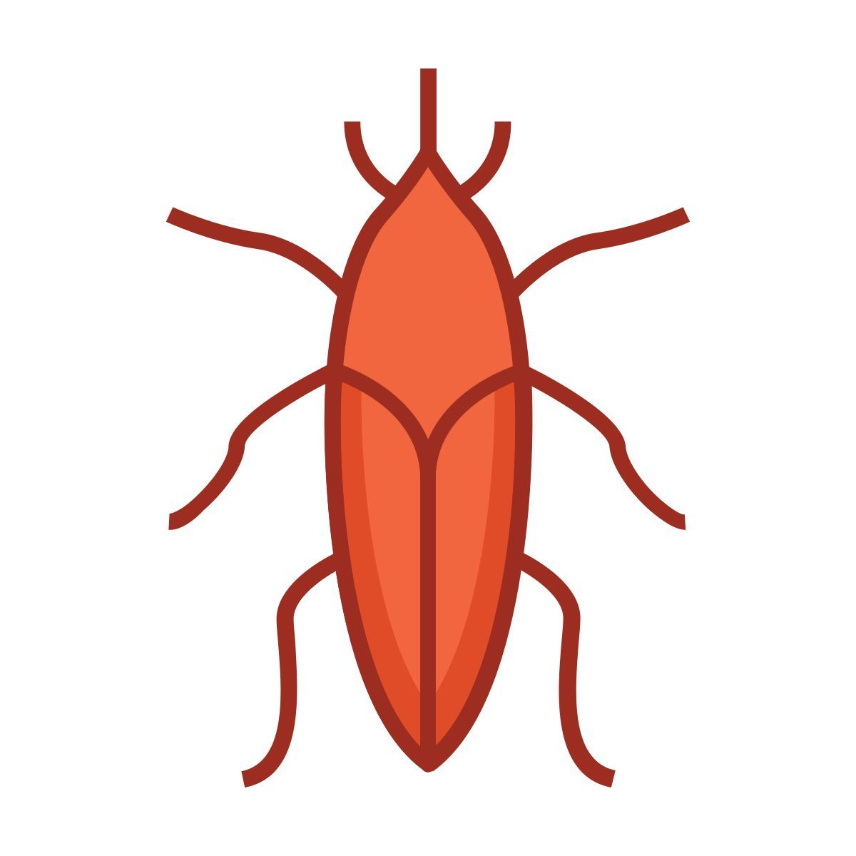 外部甲虫 bug 颜色版本线颜色 royyan wijaya icon