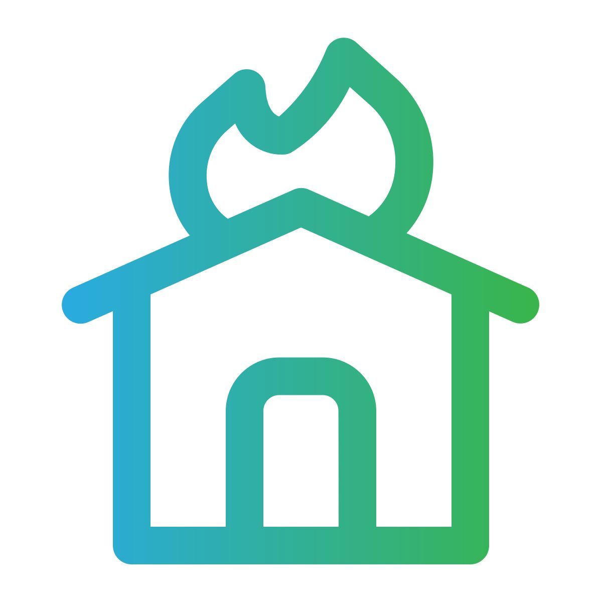 house fire icon