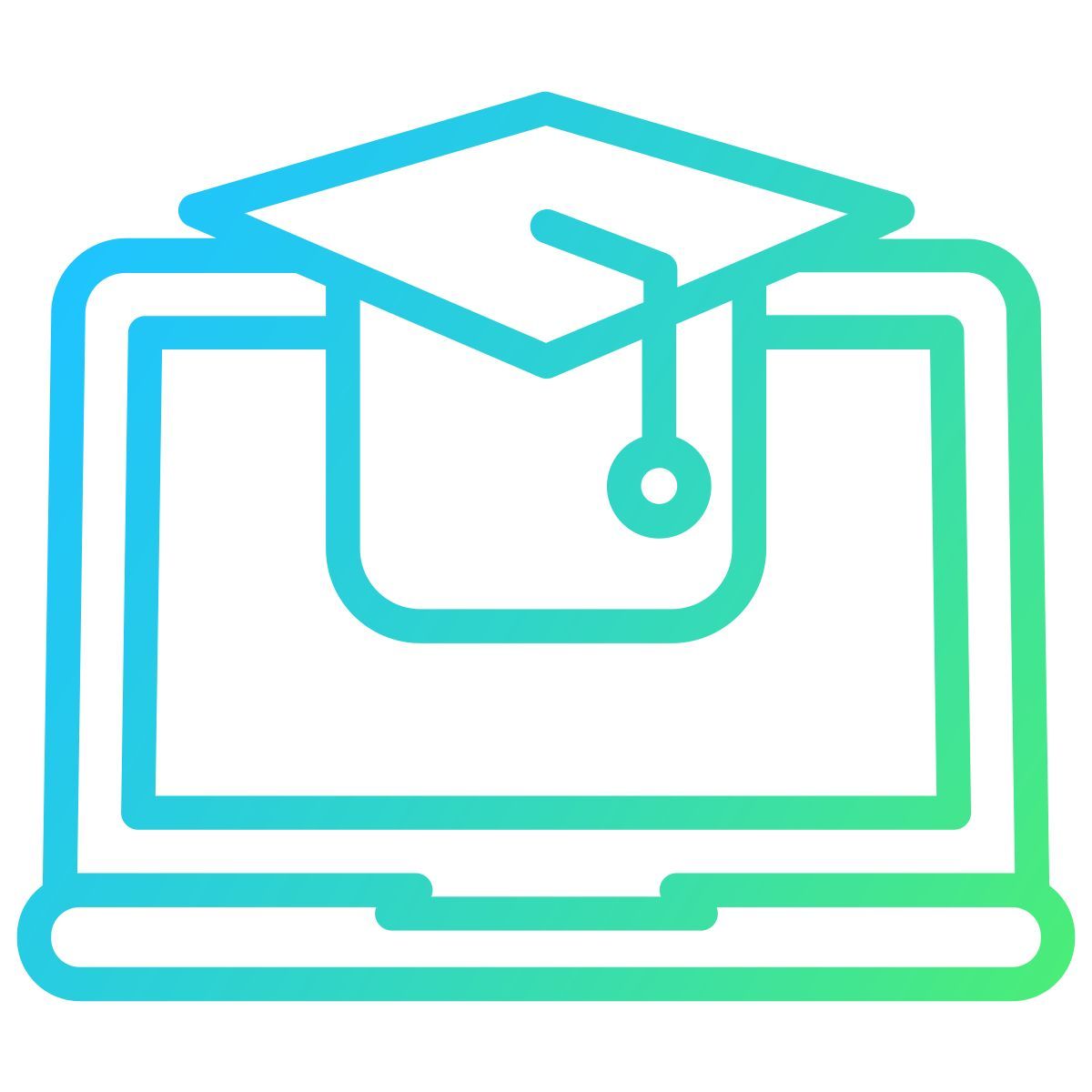 graduation virtual icon