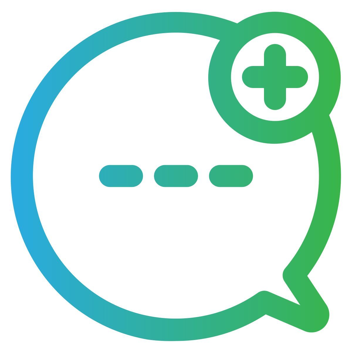 chat hinzufügen icon