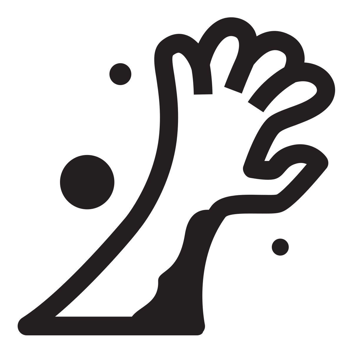 buried hand icon