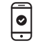 external check-smartphone-two-line-icons-royyan-wijaya icon