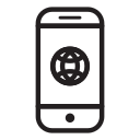 external browser-smartphone-two-line-icons-royyan-wijaya icon