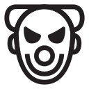 external clown-outlaws-halloween-line-collection-line-icons-royyan-wijaya icon