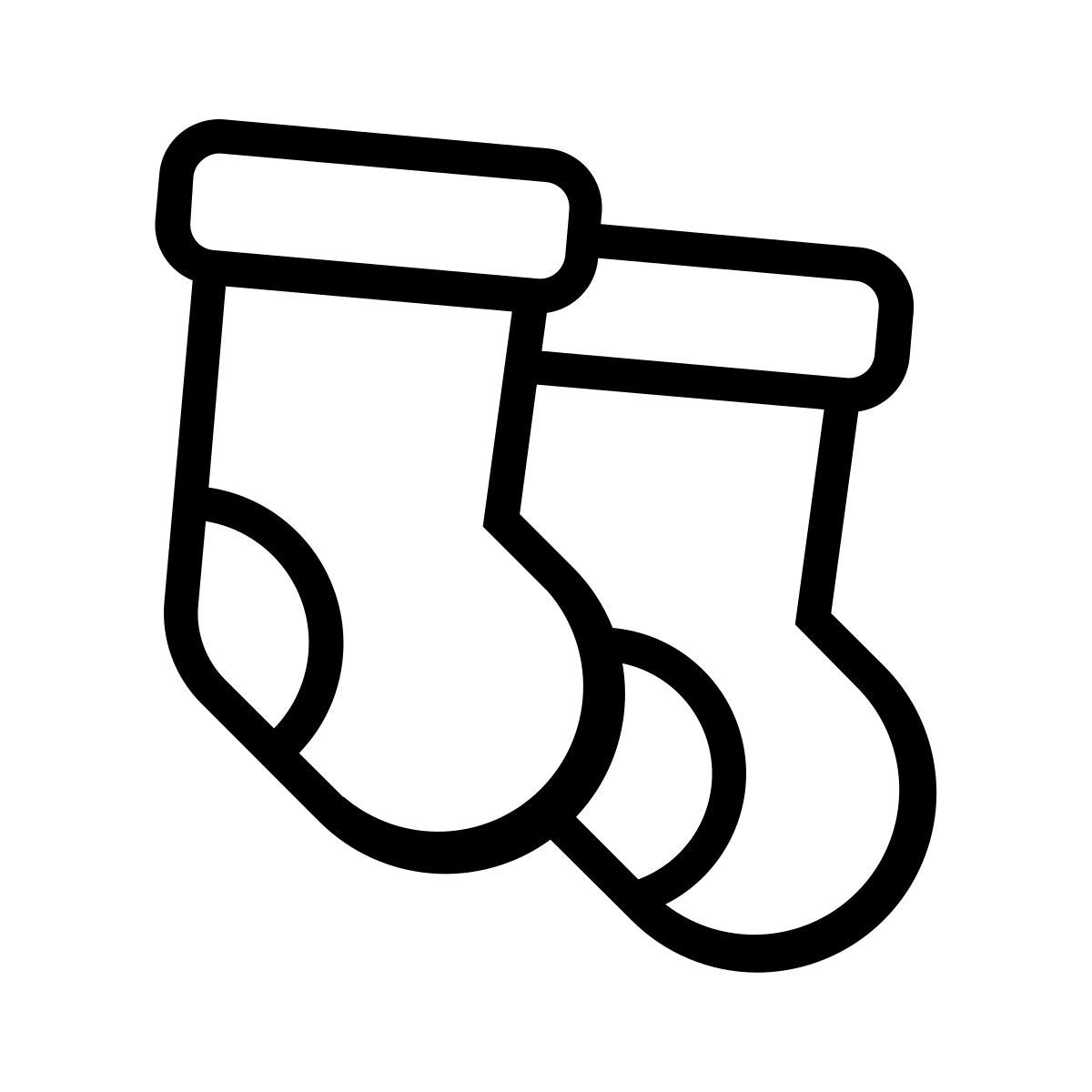 winter socks icon