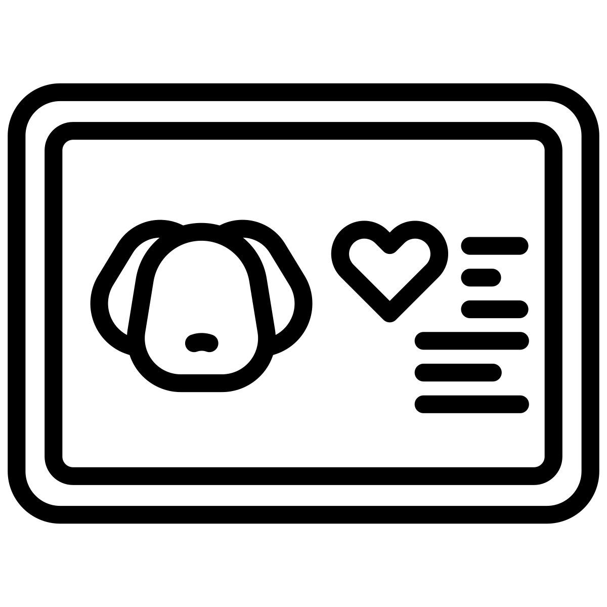 pet medical card icon