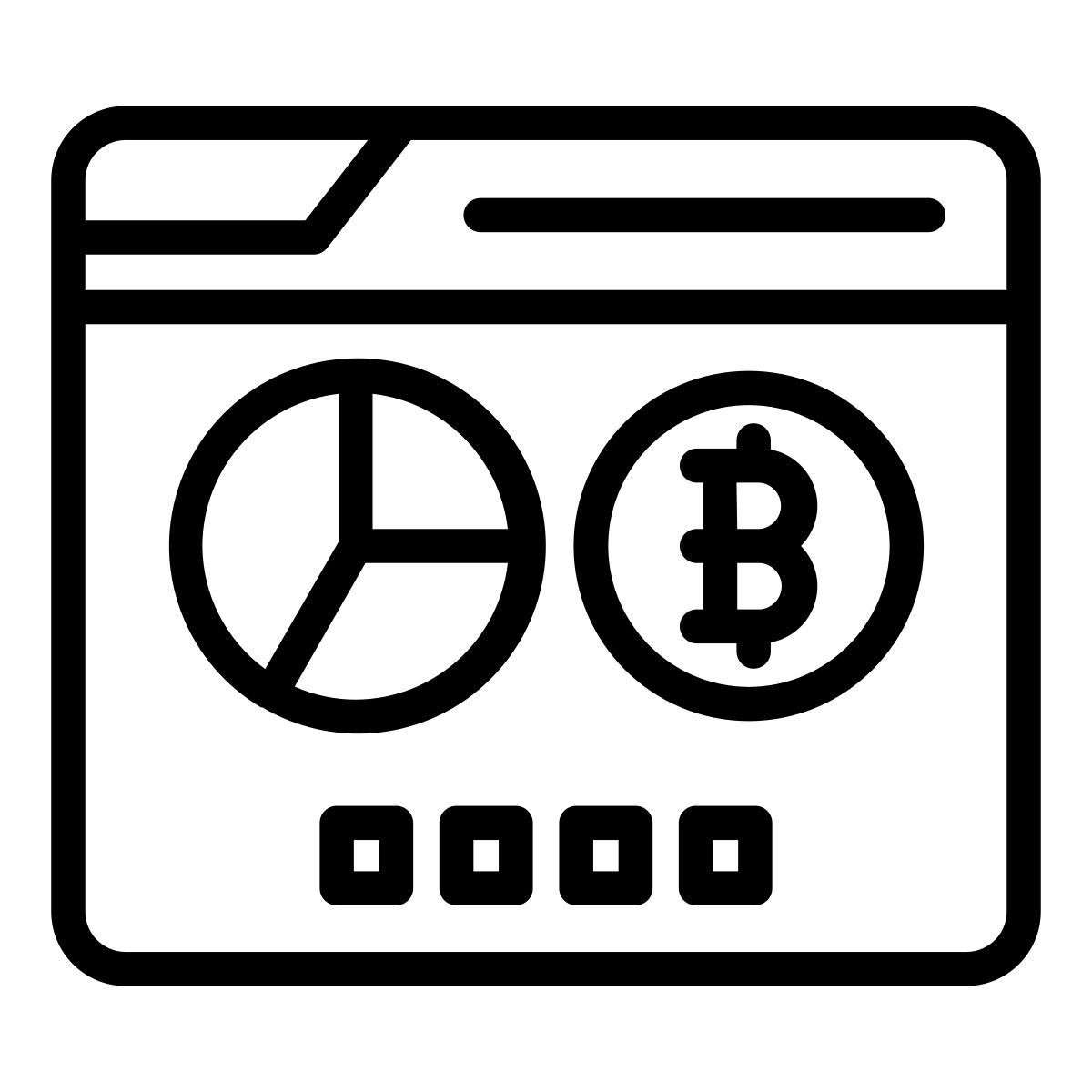 cryptocurrency statistics icon