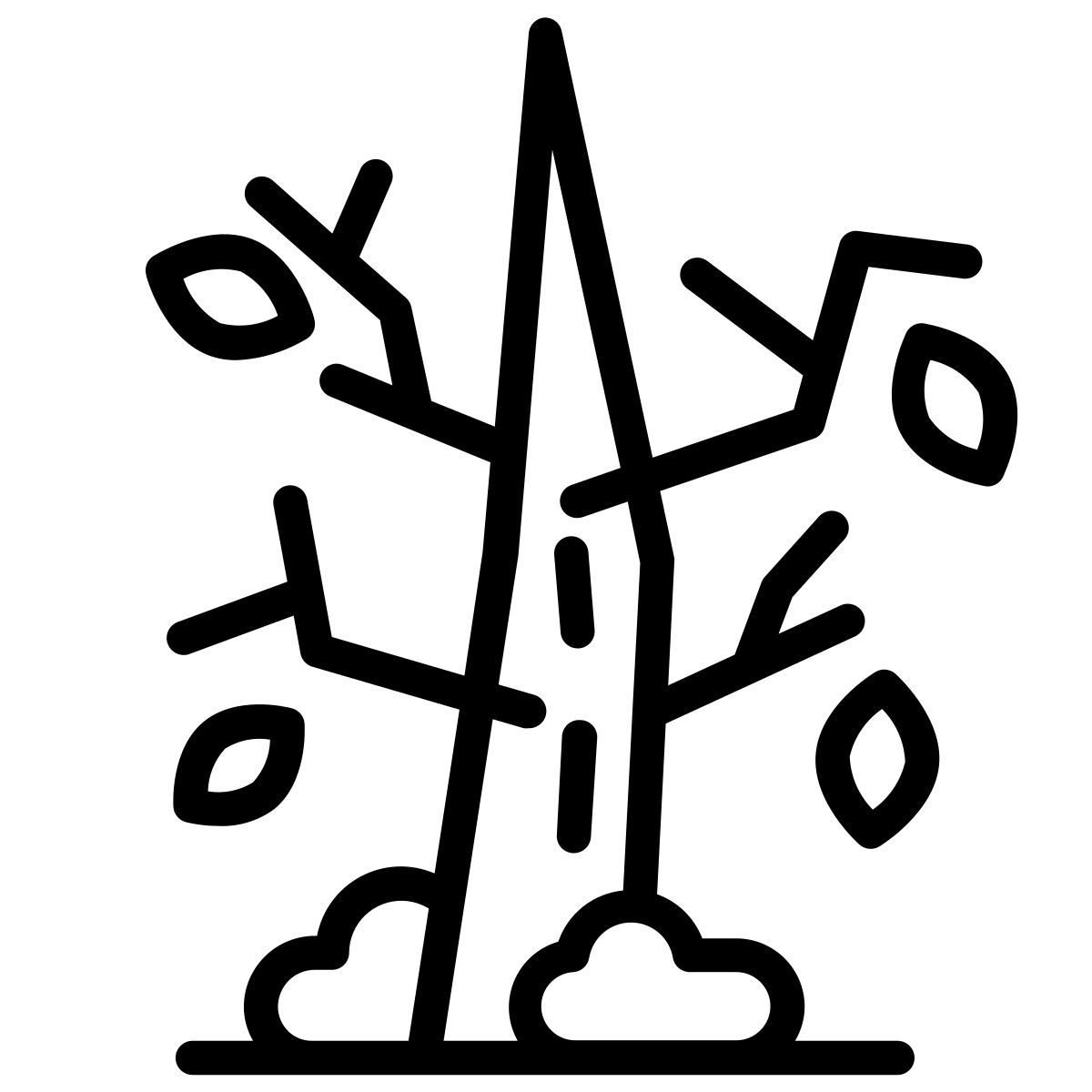 falling leaves icon