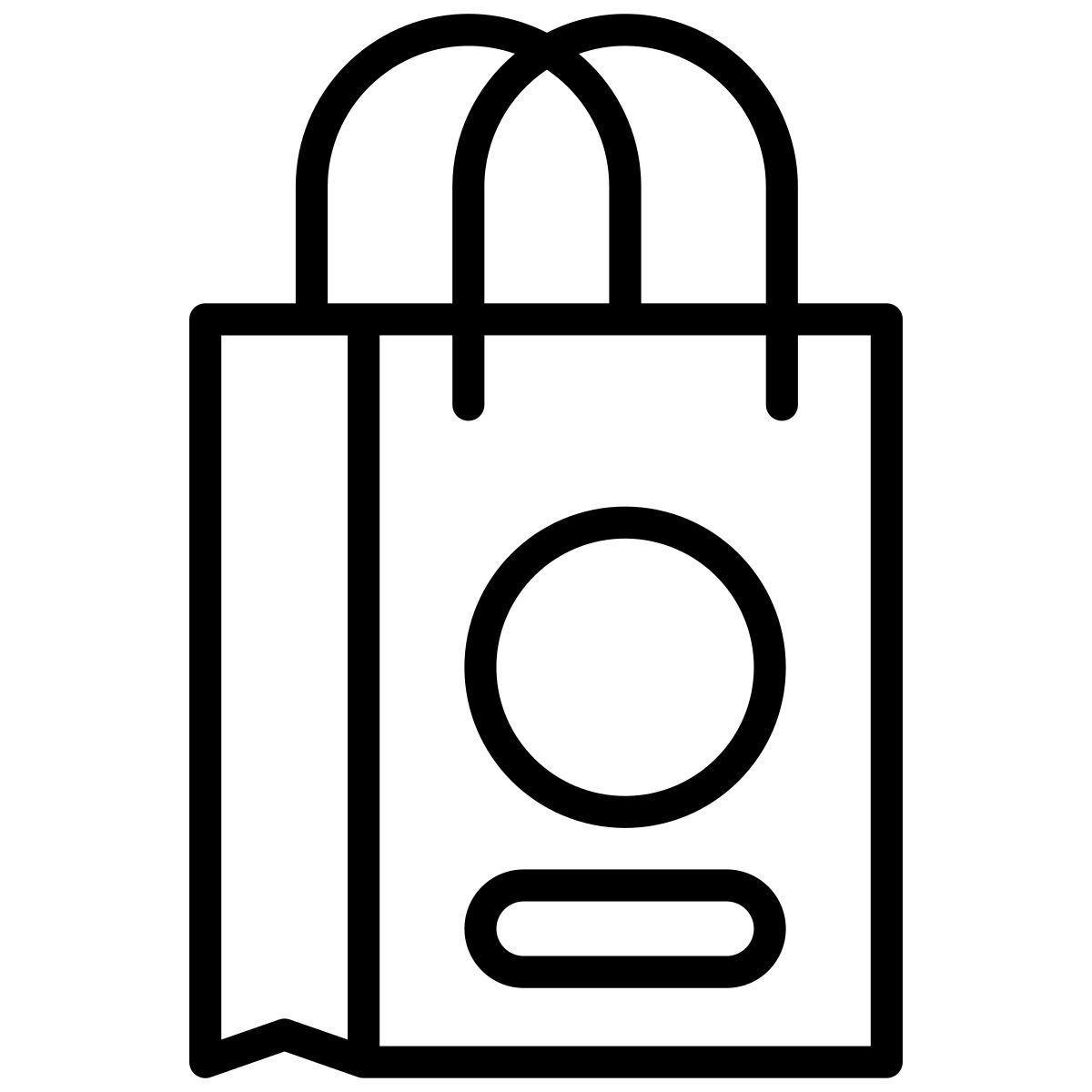sac vue de face icon