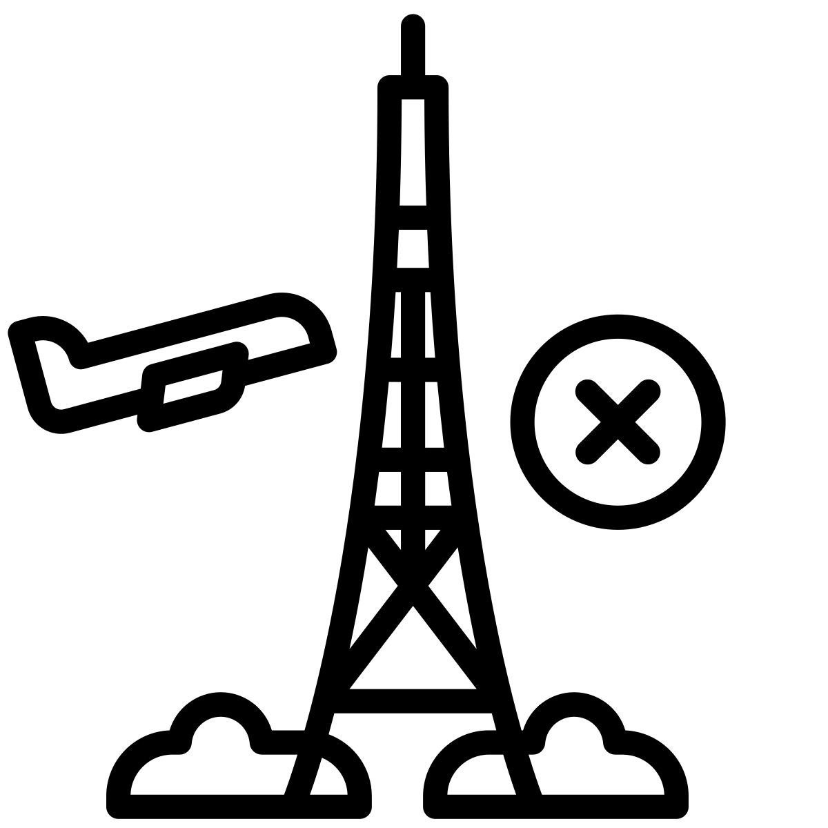 travel ban icon