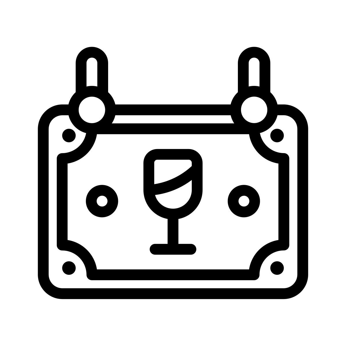 bar sign icon