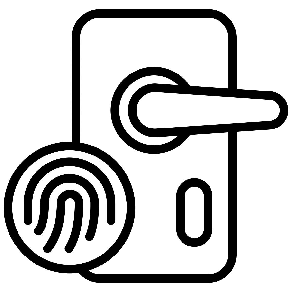 fingerprint lock icon