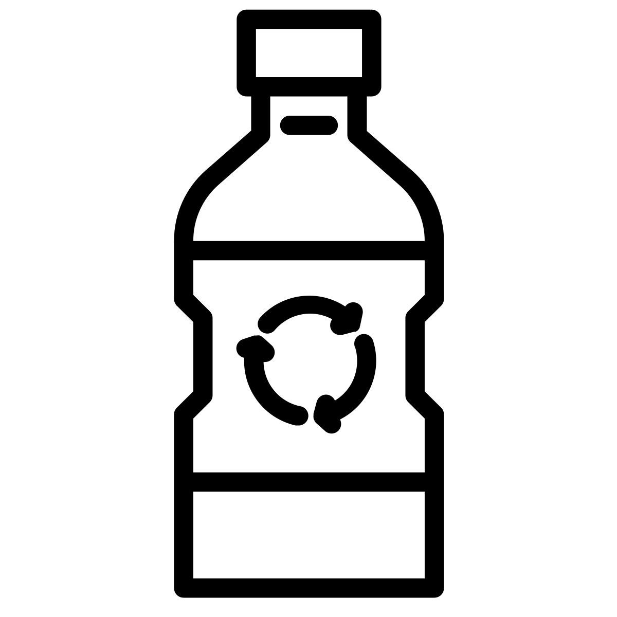 bottiglia riciclabile icon