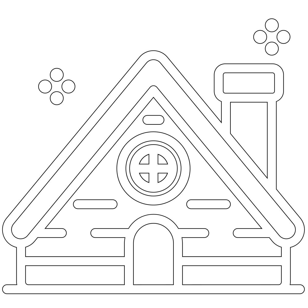 cabin house icon