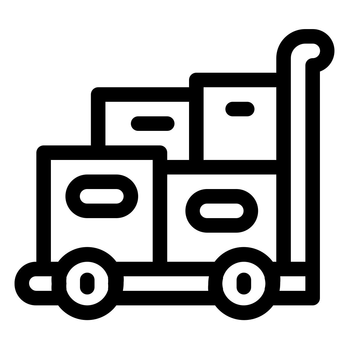 cart with parcels icon