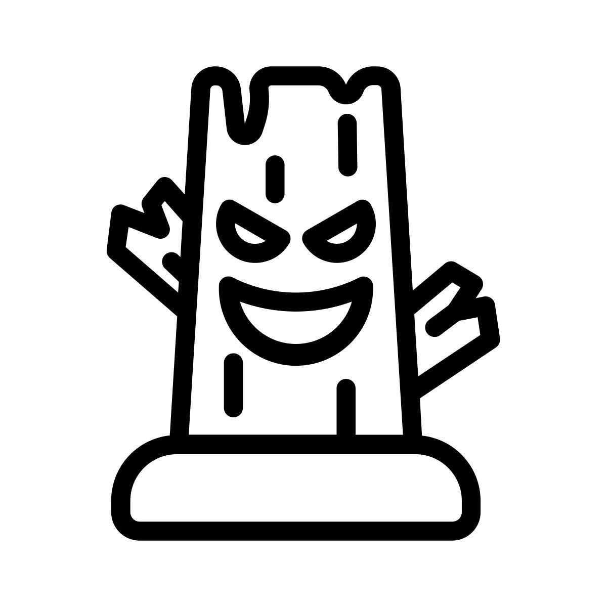 scary stump icon
