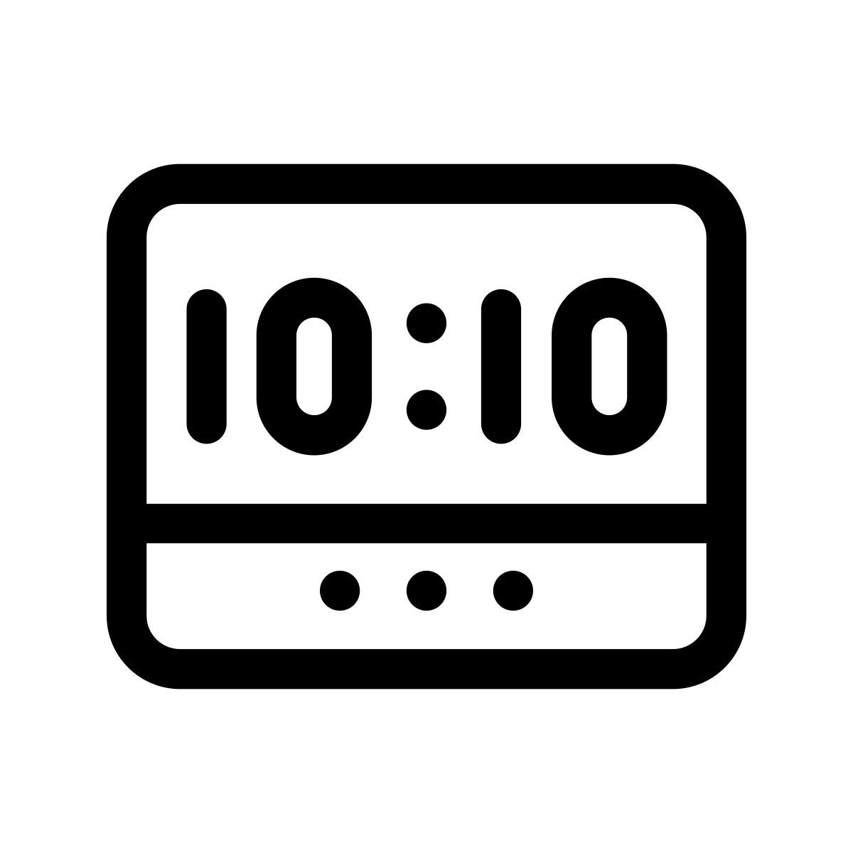 orologio digitale icon