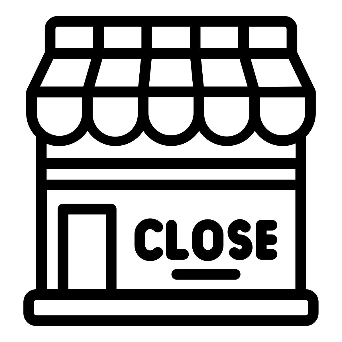closed shope icon