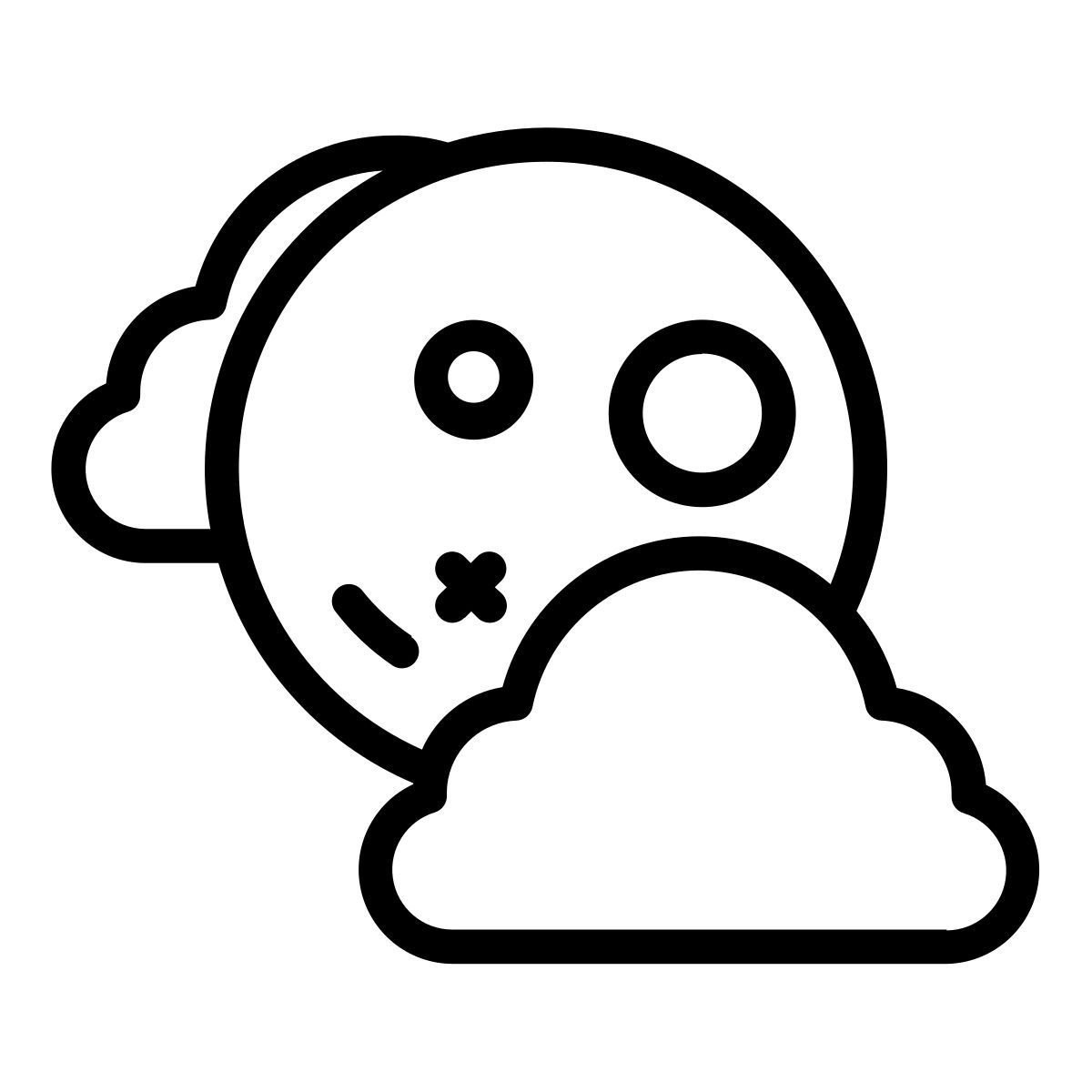cloudy night icon