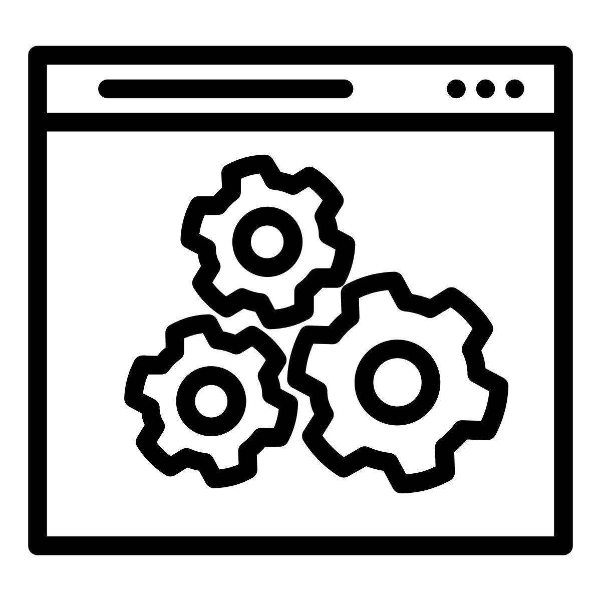 configuração externa web design line lima studio icon