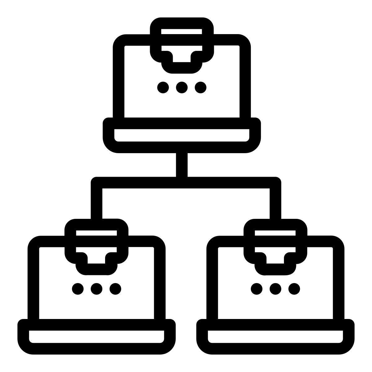 connecter les ordinateurs portables icon