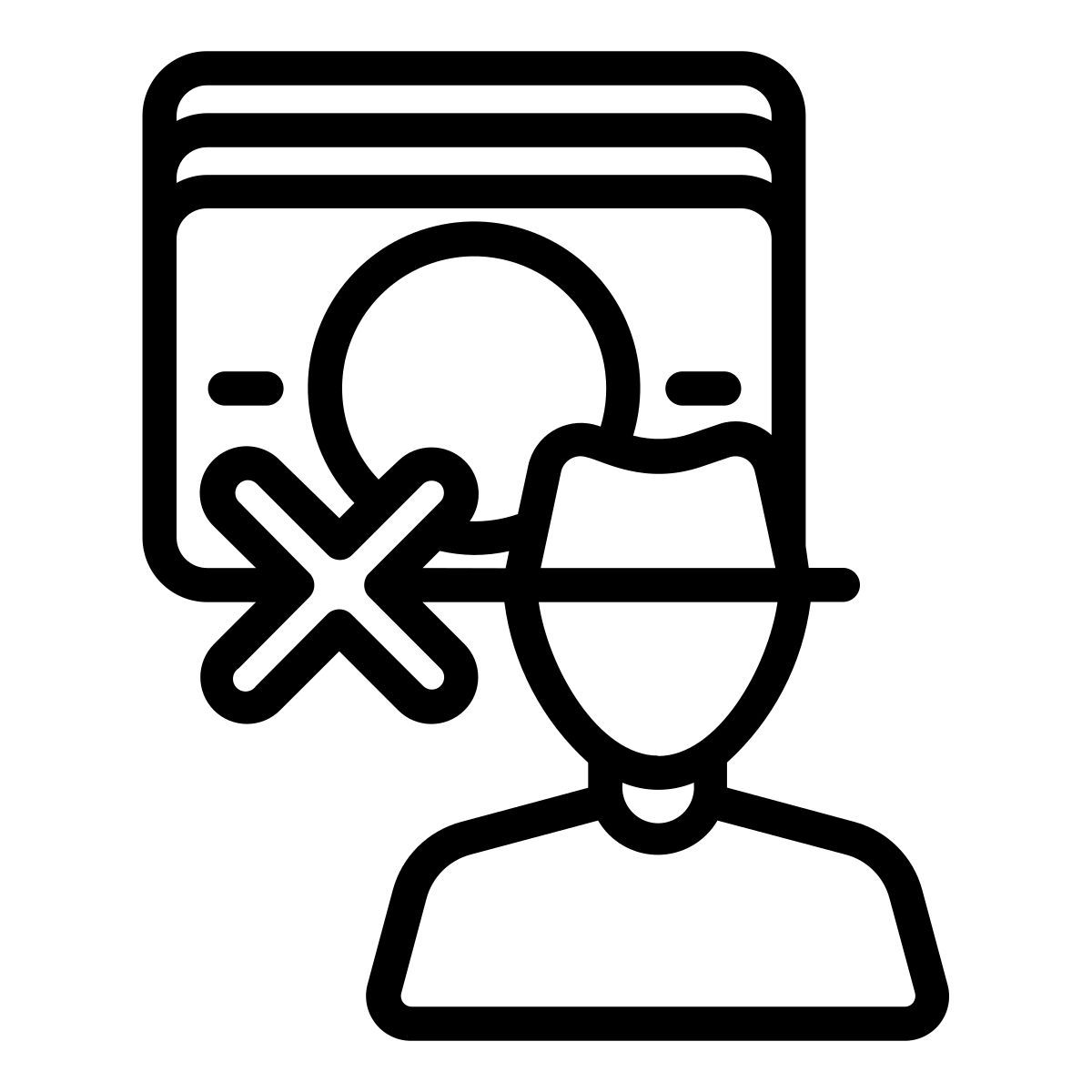 cyber criminal icon