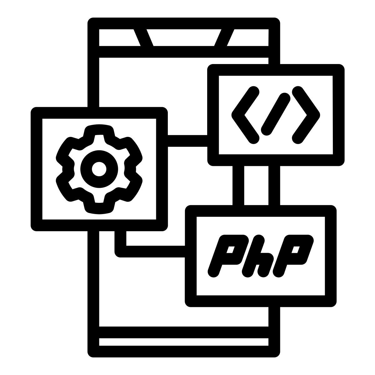 php code icon