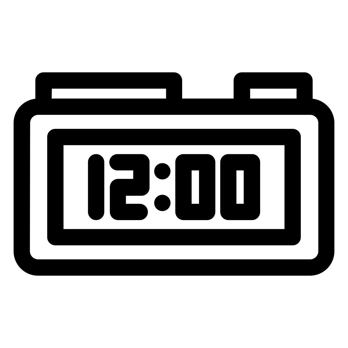 orologio digitale icon