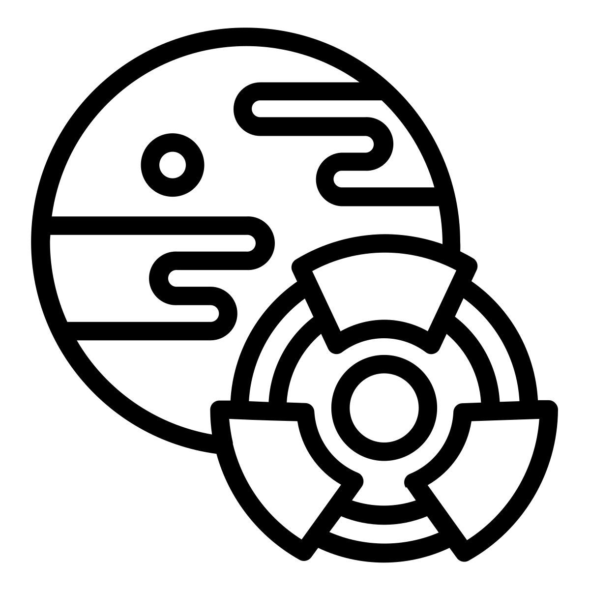 nuclear radiation icon
