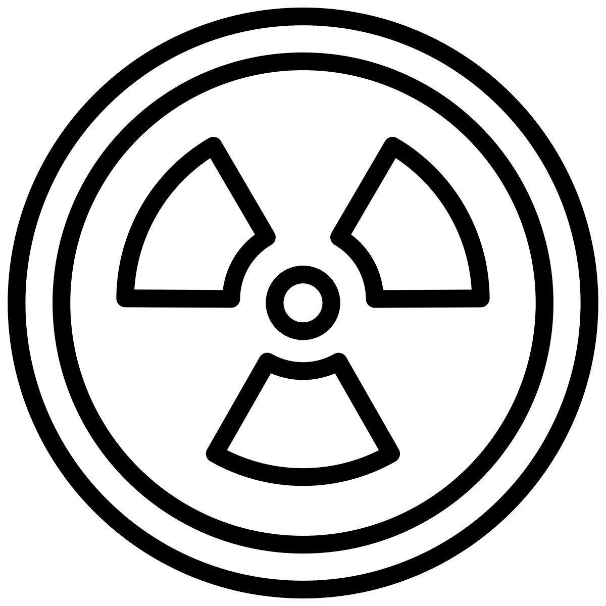 radioactive sign icon