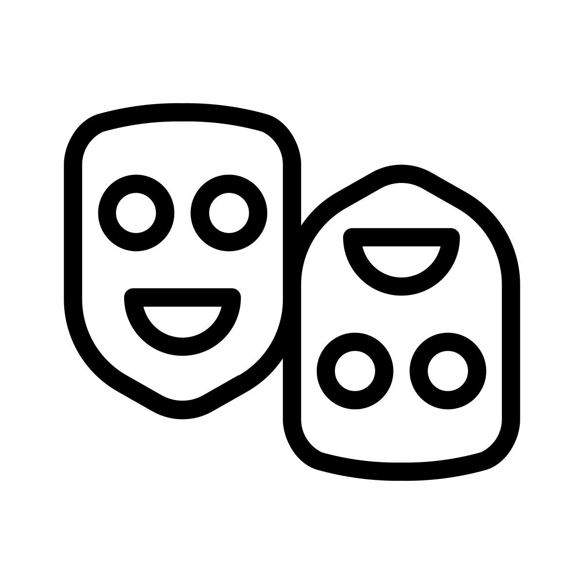 theater masks icon