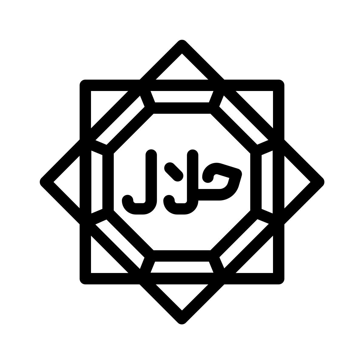 halal sign icon