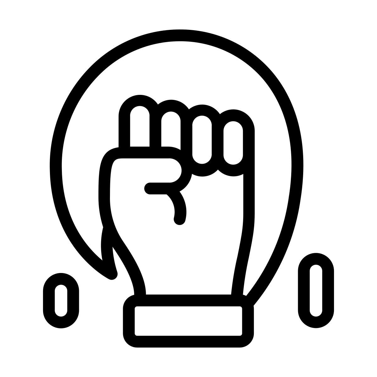 wütend faust icon