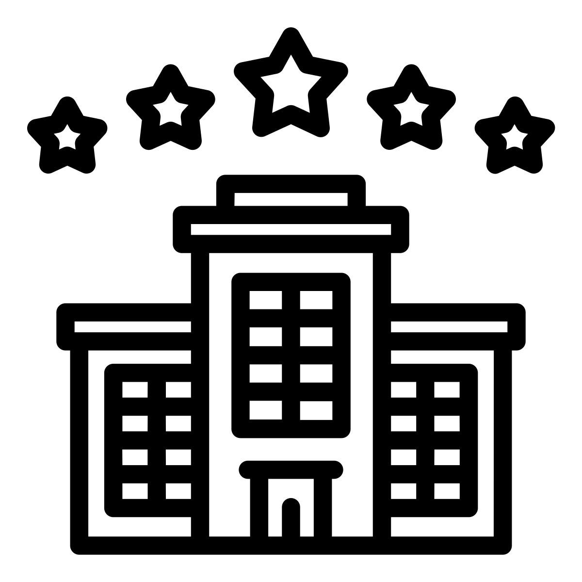 five star hotel icon