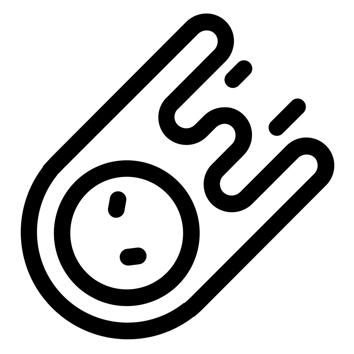 falling meteorite icon