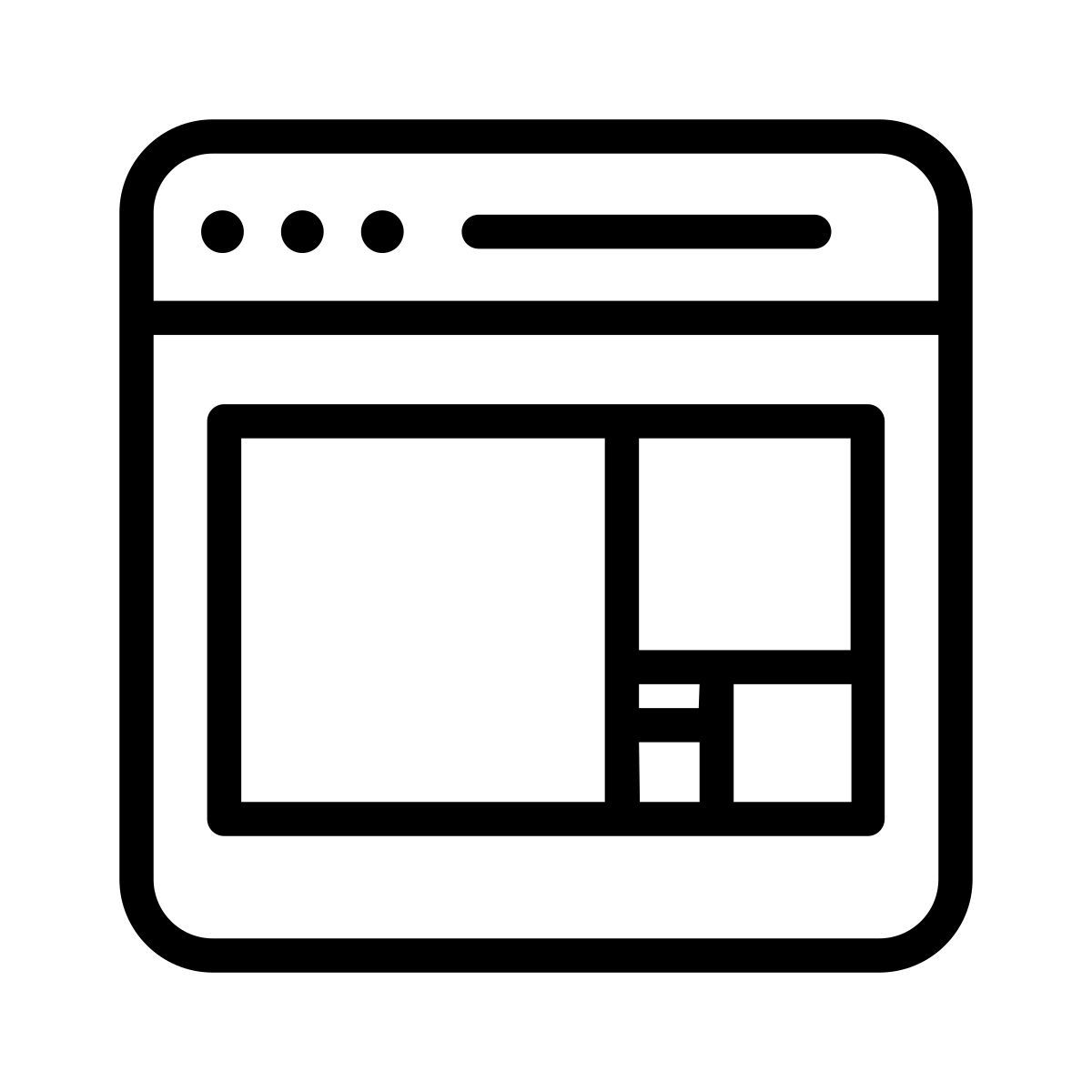 website layout icon