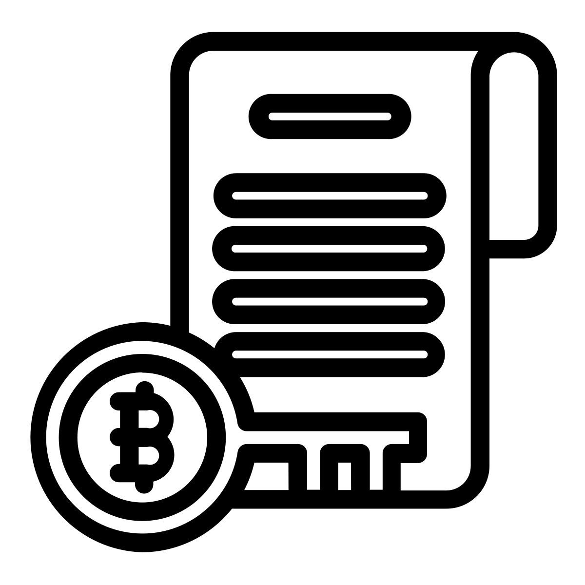 secure bitcoin data icon