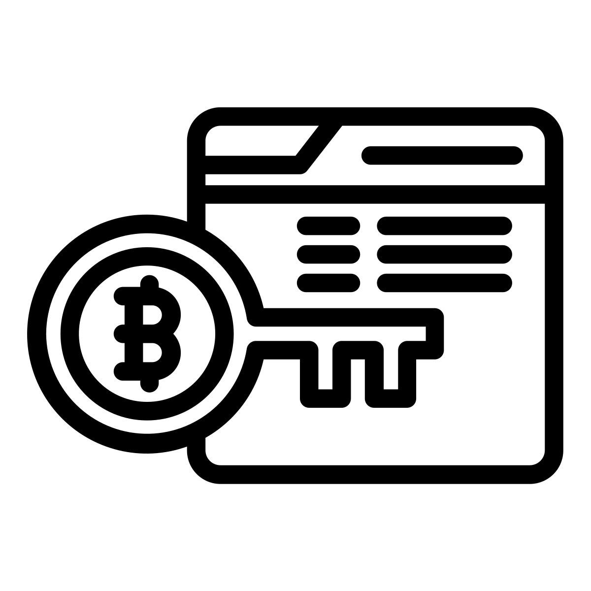 digital wallet access icon