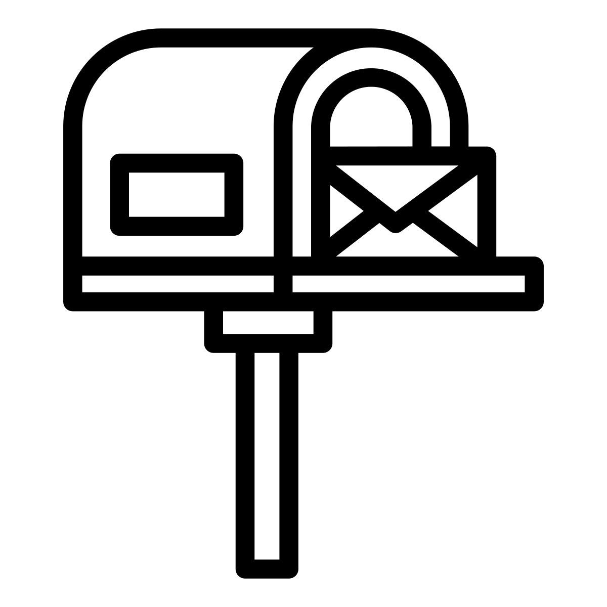 封闭式信箱国旗降 icon