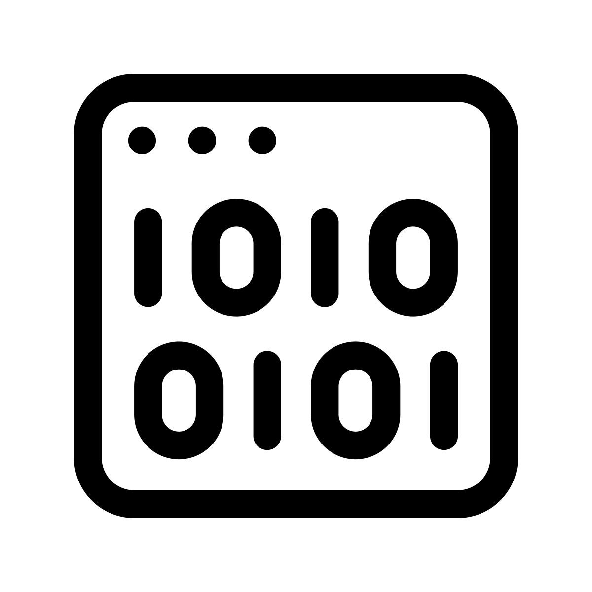 binary code icon