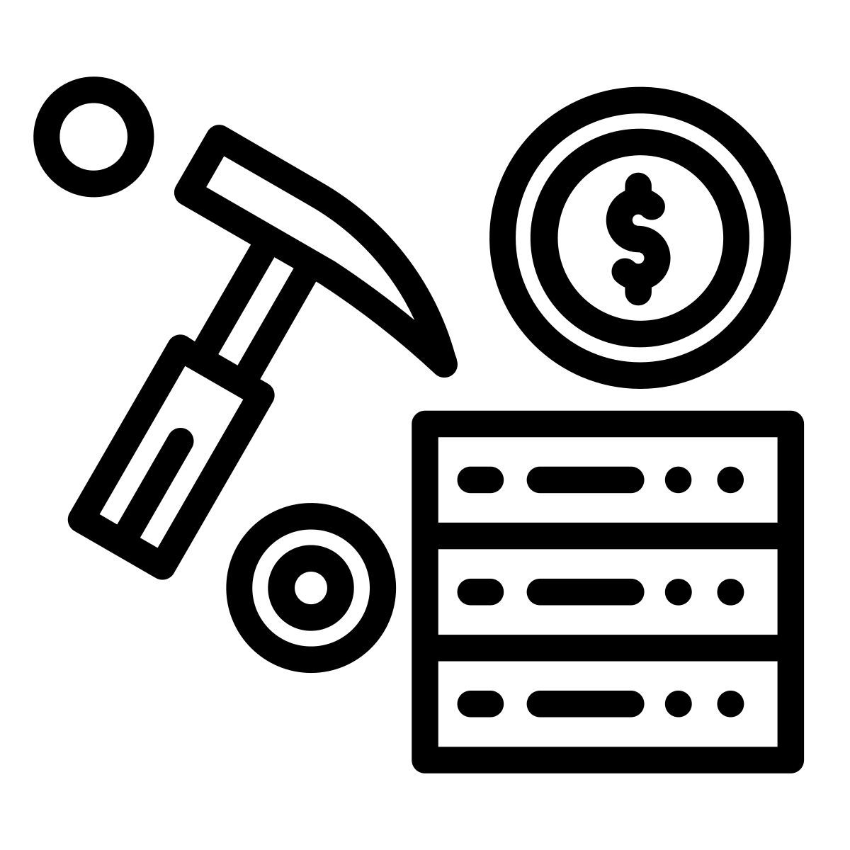 bitcoin mining icon