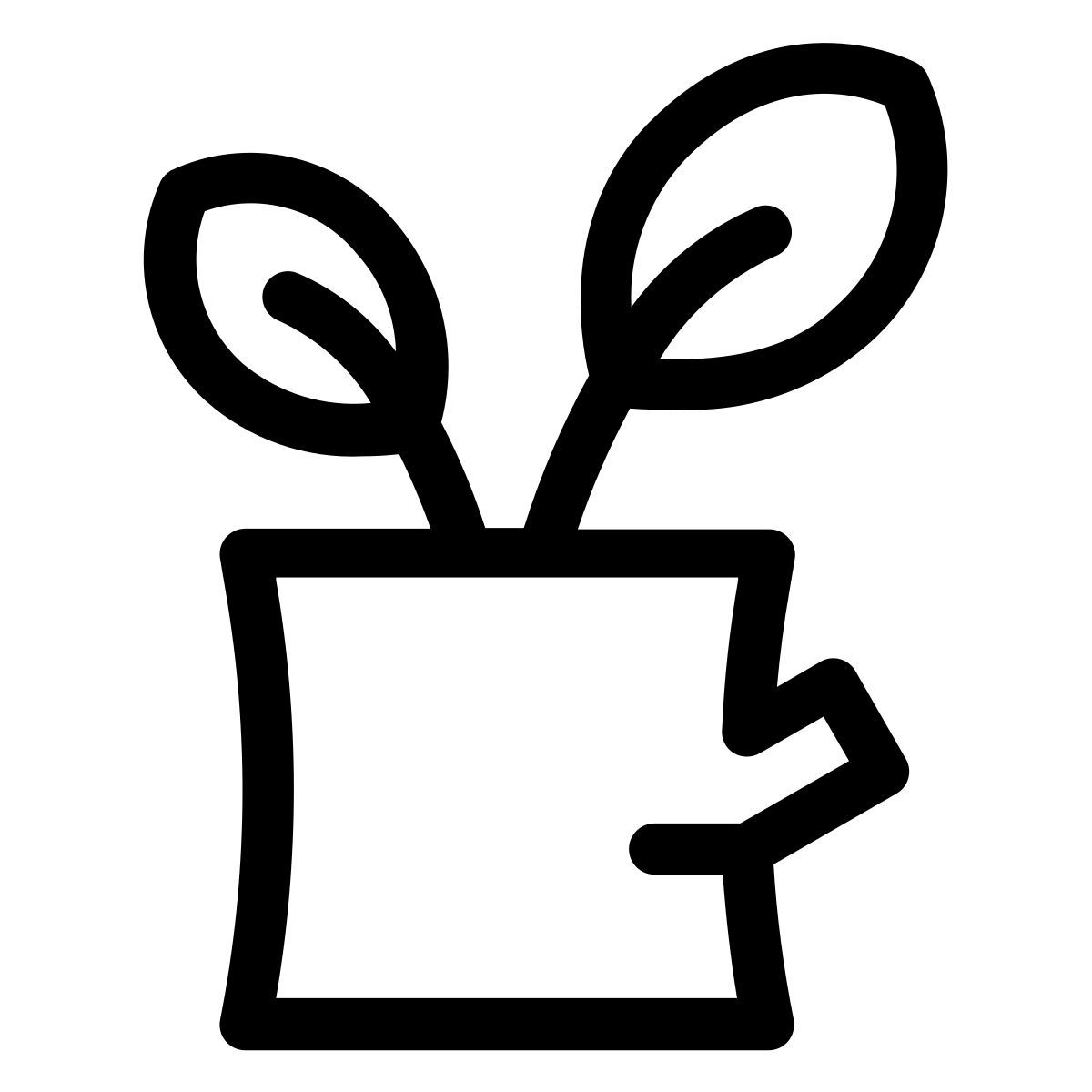 pflanze in der sonne icon