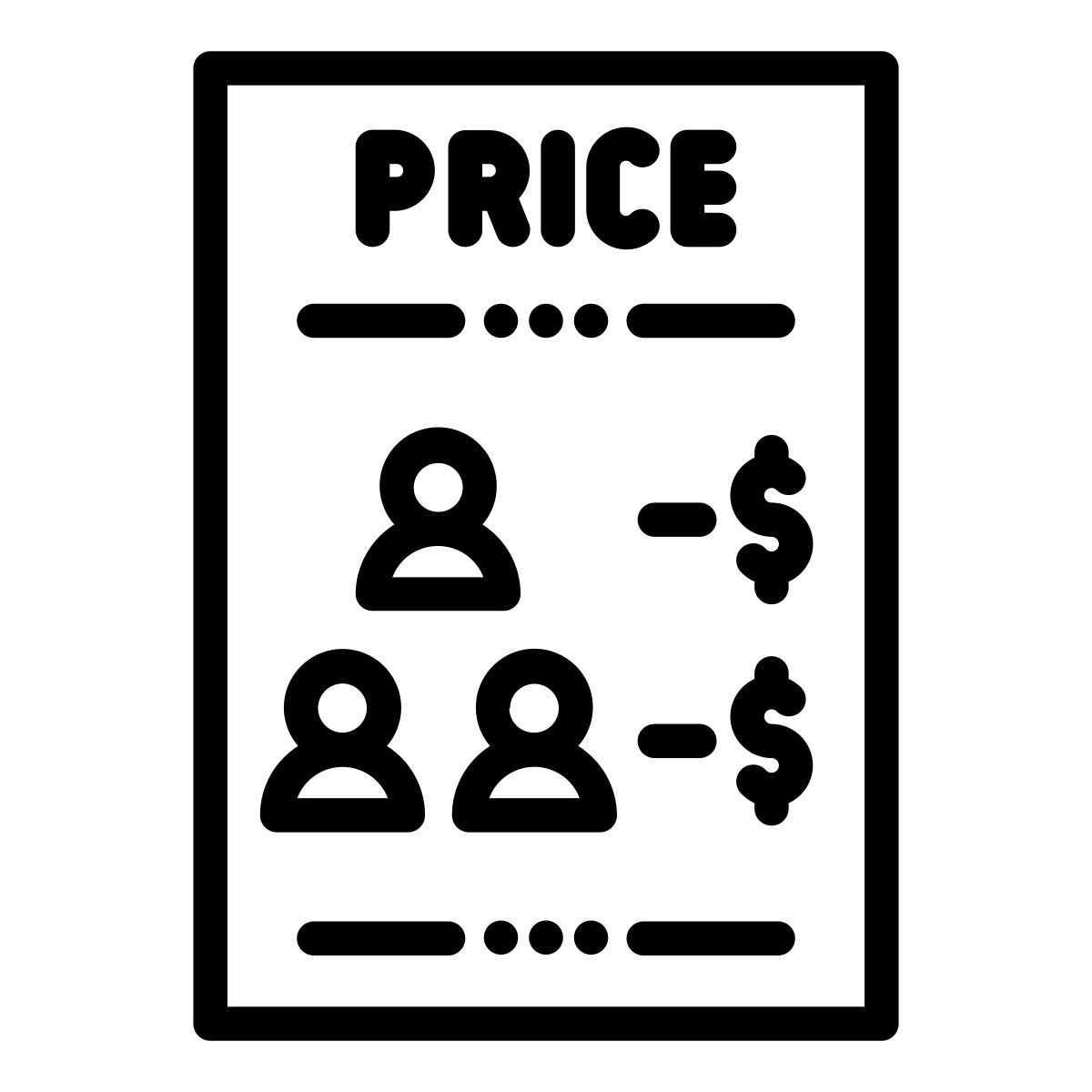 price list icon