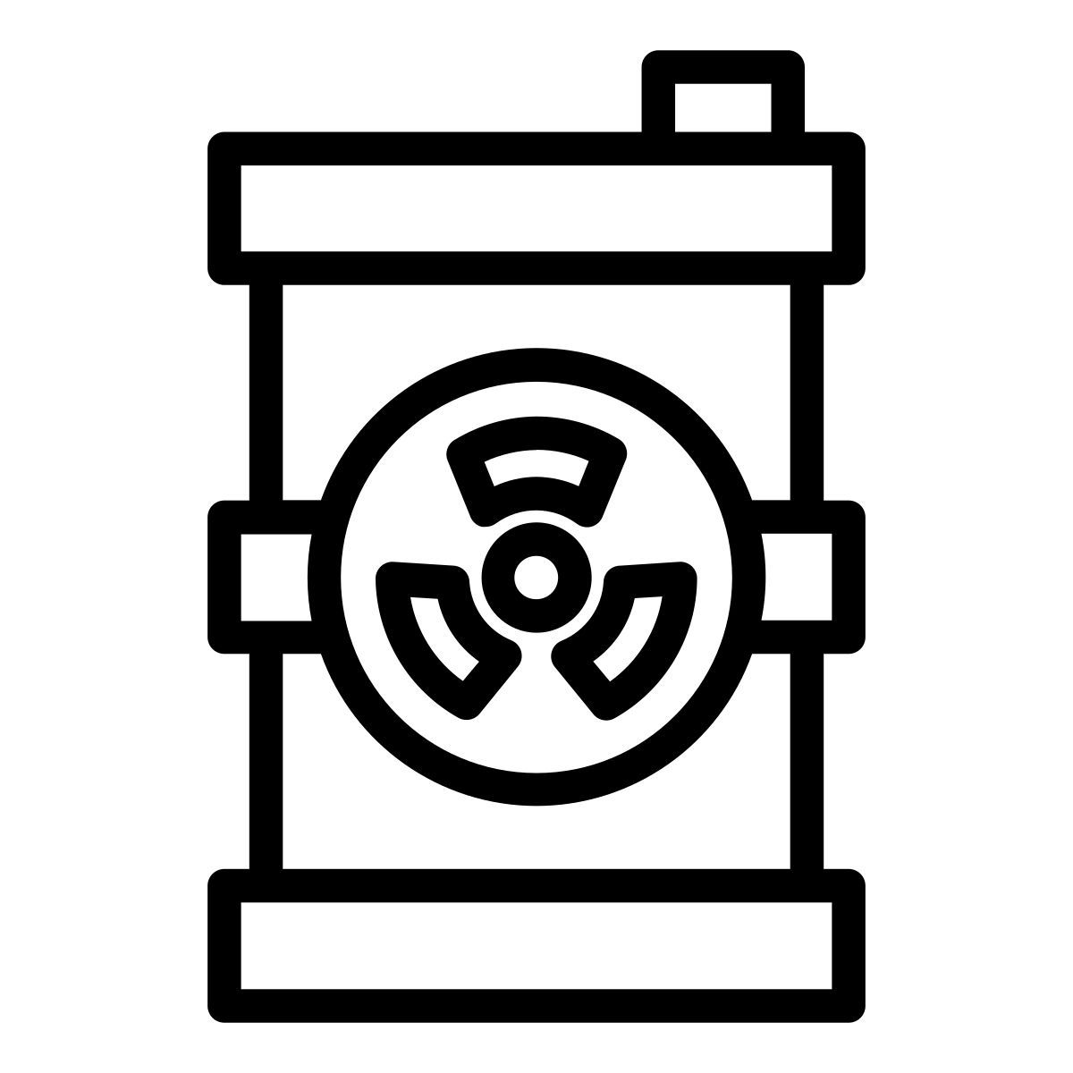radioactive waste icon