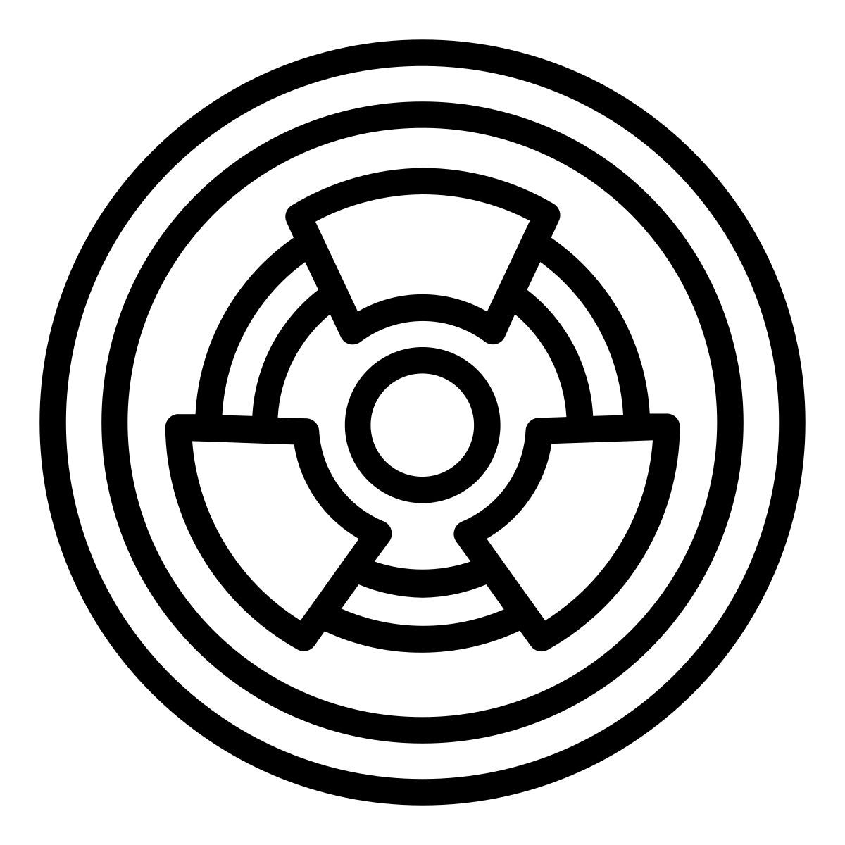 radioactive sign icon