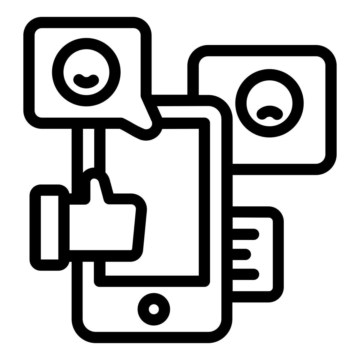 social media reaction icon