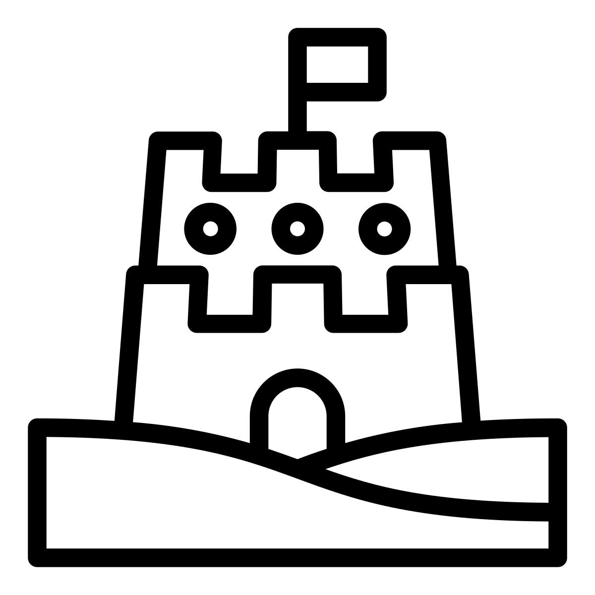 sand castle icon