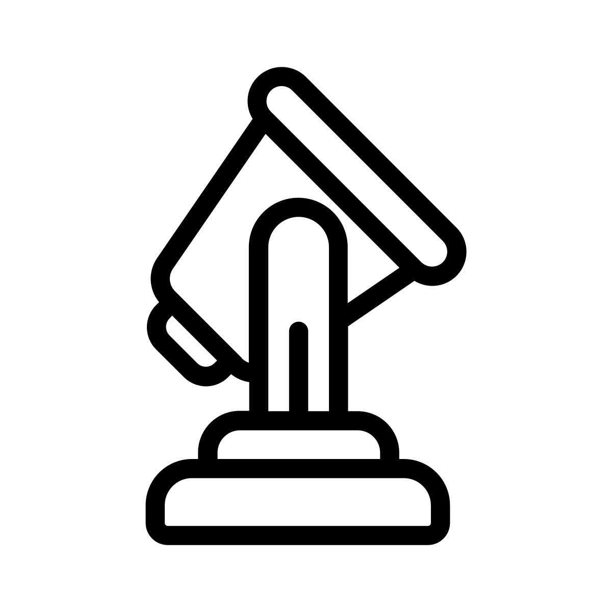 estúdio de linha de iluminação externa lima icon